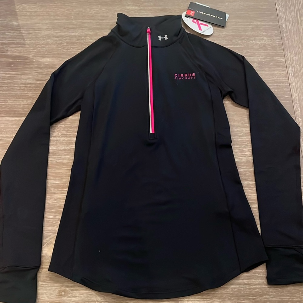 Ladies’ UNDER ARMOUR CIRRUS AIRCRAFT Long Sleeve Quarter Zip Sz XS NWT